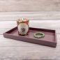 Preview: Mini Tablett, Mima rechteckig, Lack mauve, style